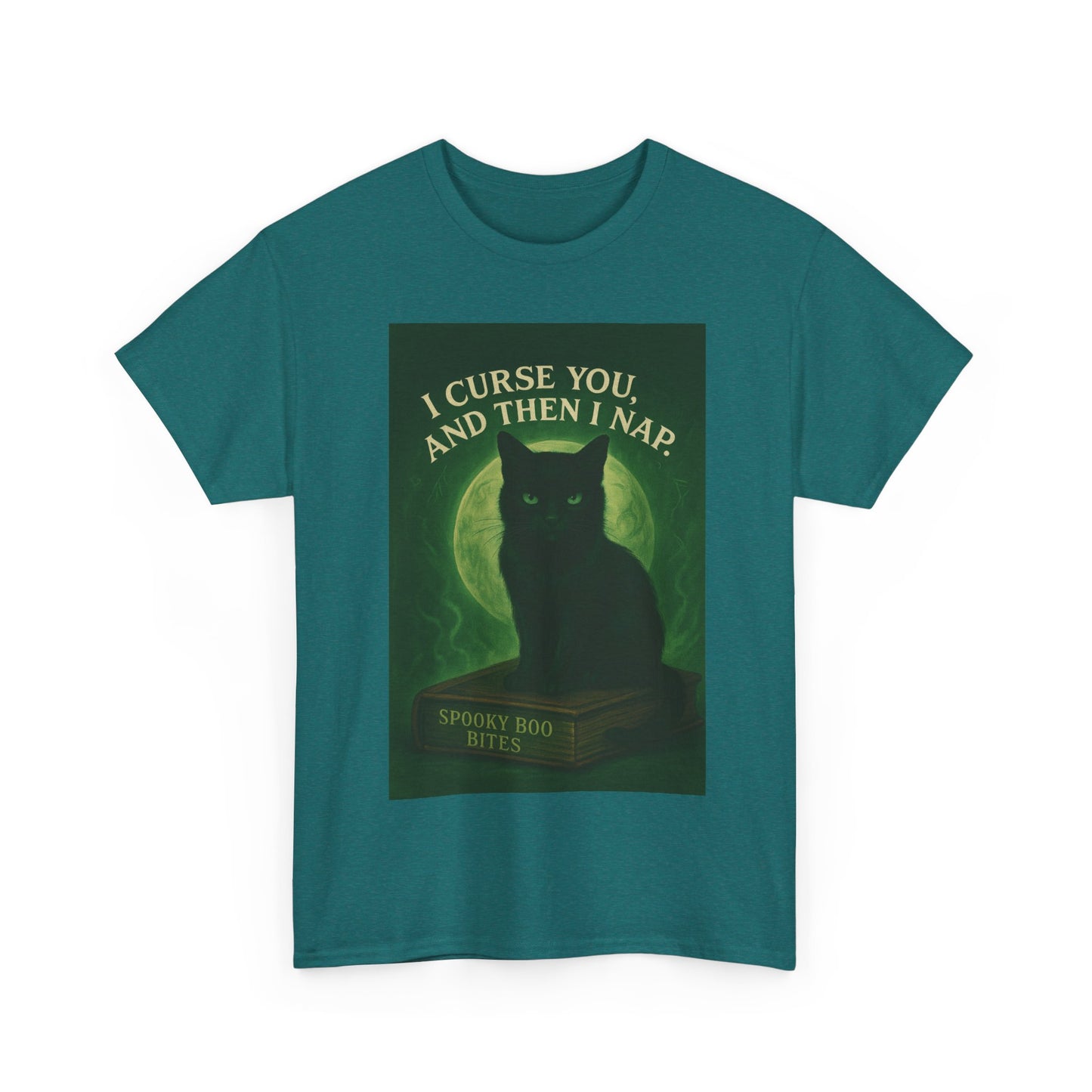 Spooky Cat T-Shirt, Whimsical Pet Lover Wear, Halloween Gift, Cat Mom Tee, Fun Nap Themed Shirt
