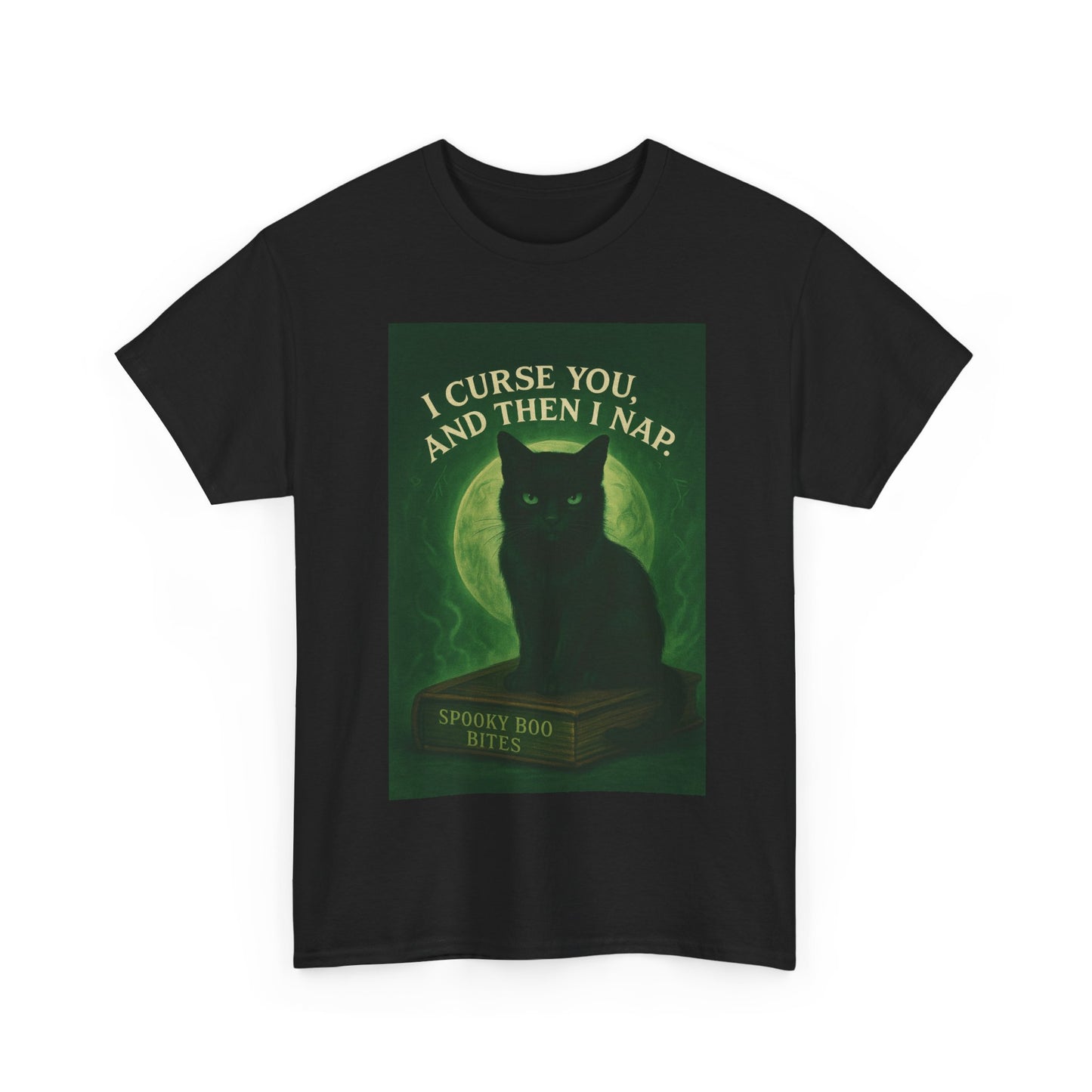 Spooky Cat T-Shirt, Whimsical Pet Lover Wear, Halloween Gift, Cat Mom Tee, Fun Nap Themed Shirt