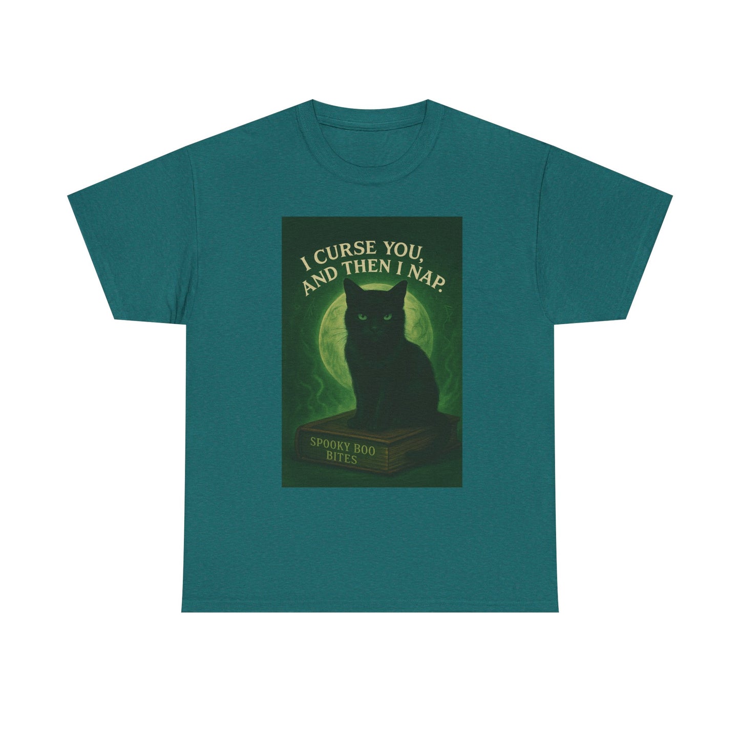 Spooky Cat T-Shirt, Whimsical Pet Lover Wear, Halloween Gift, Cat Mom Tee, Fun Nap Themed Shirt