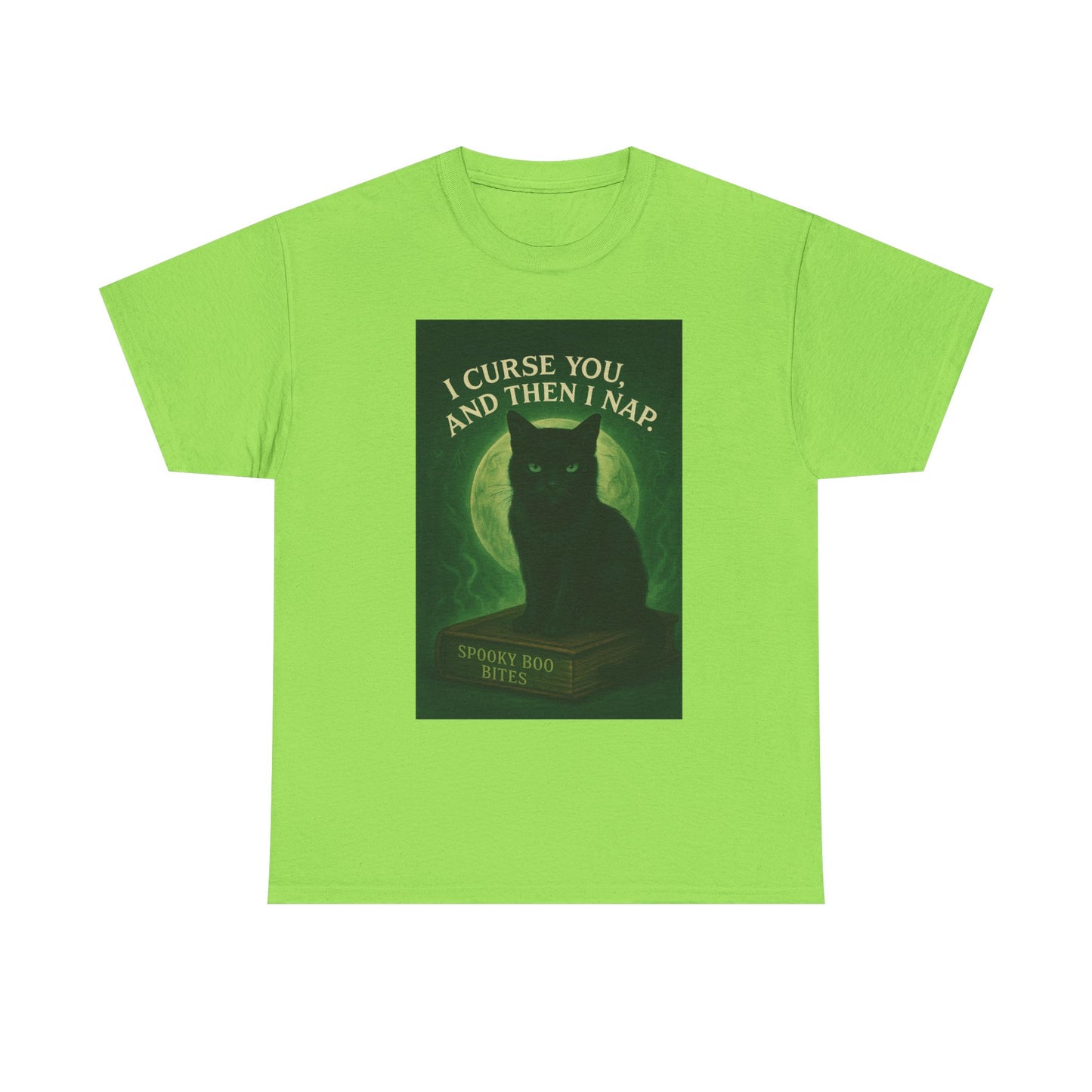 Spooky Cat T-Shirt, Whimsical Pet Lover Wear, Halloween Gift, Cat Mom Tee, Fun Nap Themed Shirt