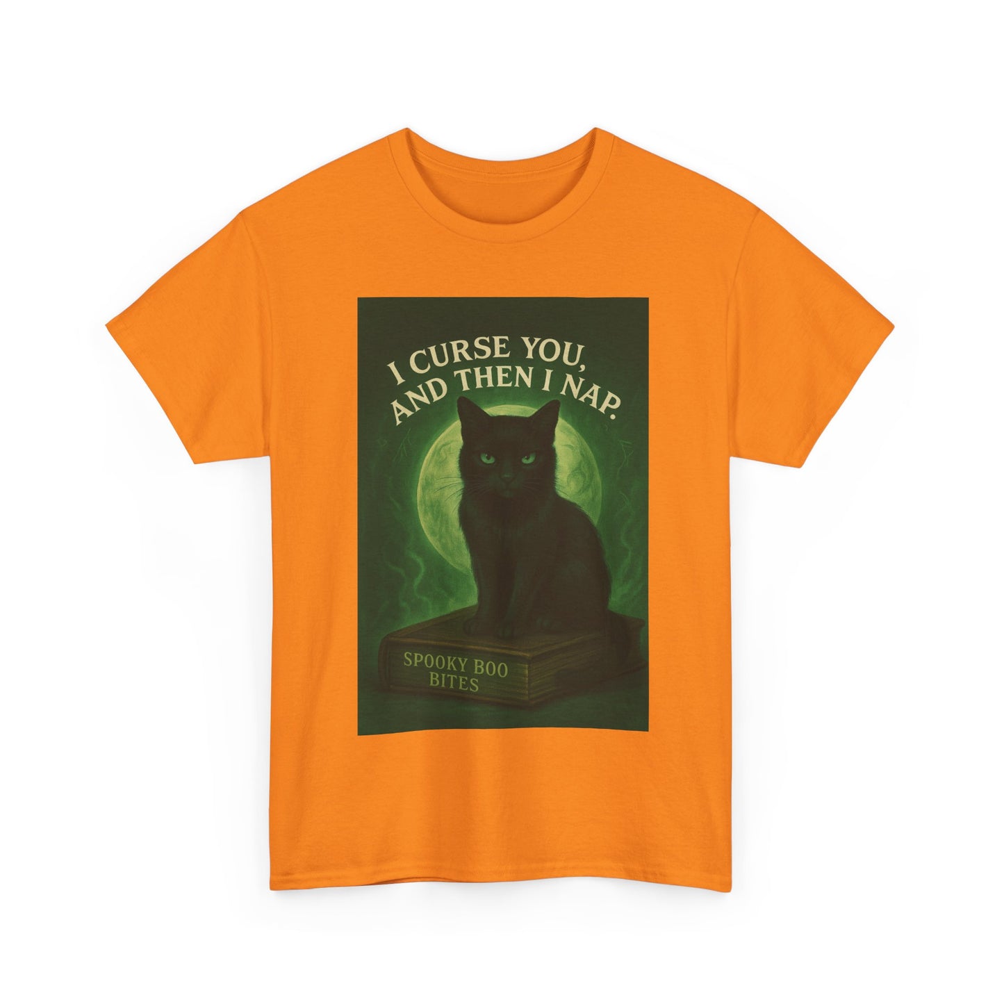 Spooky Cat T-Shirt, Whimsical Pet Lover Wear, Halloween Gift, Cat Mom Tee, Fun Nap Themed Shirt