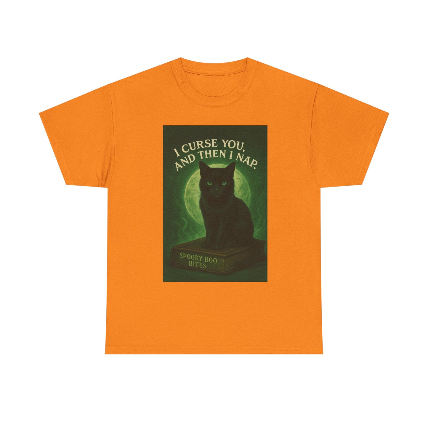 Spooky Cat T-Shirt, Whimsical Pet Lover Wear, Halloween Gift, Cat Mom Tee, Fun Nap Themed Shirt