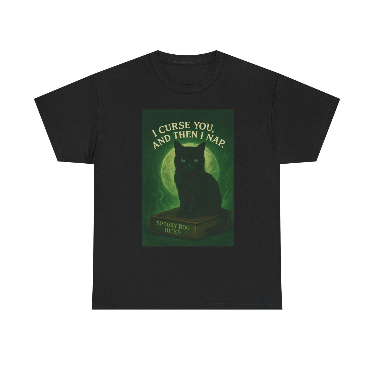 Spooky Cat T-Shirt, Whimsical Pet Lover Wear, Halloween Gift, Cat Mom Tee, Fun Nap Themed Shirt
