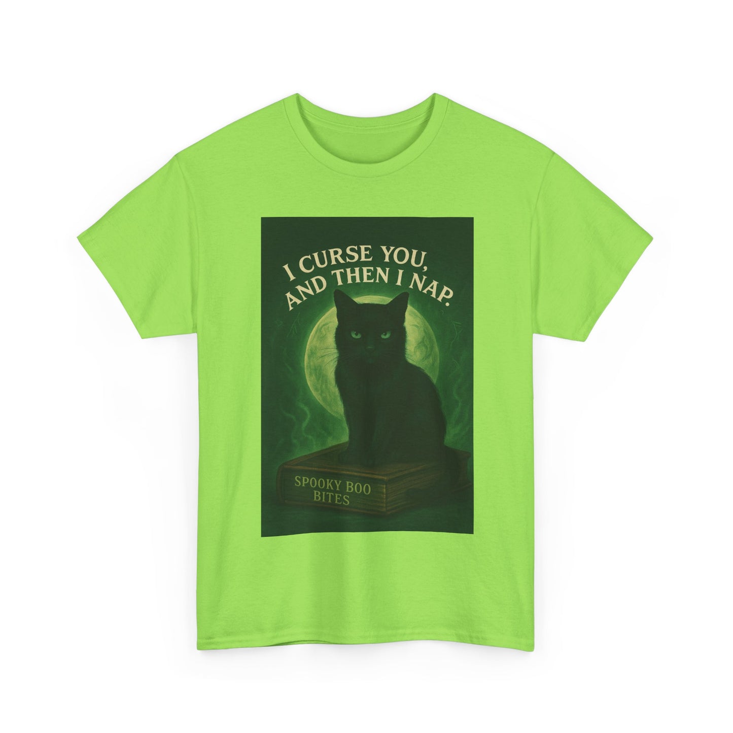 Spooky Cat T-Shirt, Whimsical Pet Lover Wear, Halloween Gift, Cat Mom Tee, Fun Nap Themed Shirt