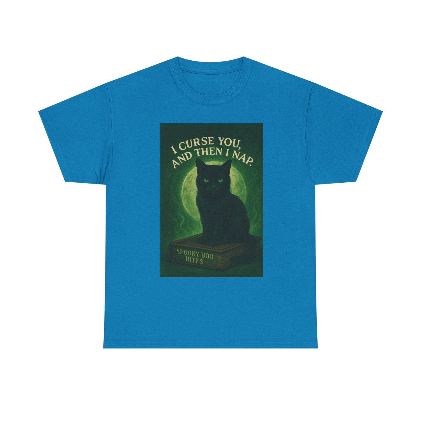 Spooky Cat T-Shirt, Whimsical Pet Lover Wear, Halloween Gift, Cat Mom Tee, Fun Nap Themed Shirt